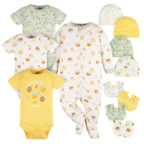 12-Piece Baby Acorns Layette Bundle