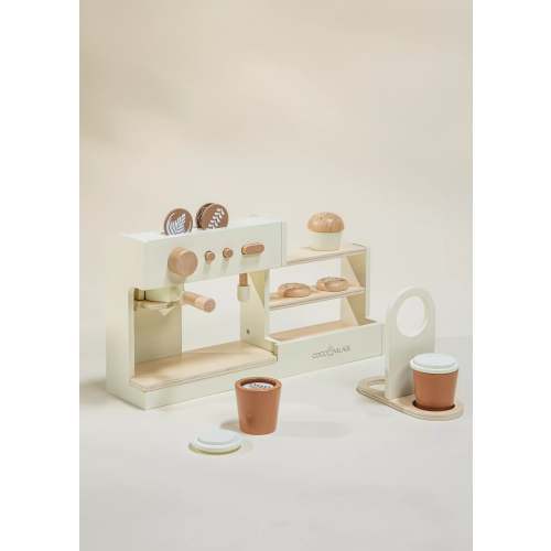 Wooden Coffee Shop Playset and Accessories