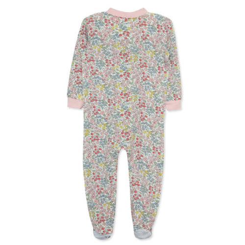 Garden Zip Front Footie Bamboo Pajama - Little Me