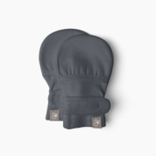 Goumi Kids Stay on Baby Mitts - Midnight, 0-3 Months