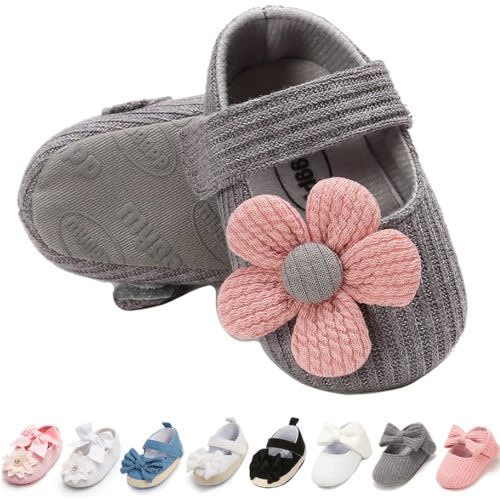 Ohwawadi Infant Baby Boys Girls Slippers Cozy Fleece Booties Soft Bottom Warm Cartoon Socks Newborn Crib Shoes