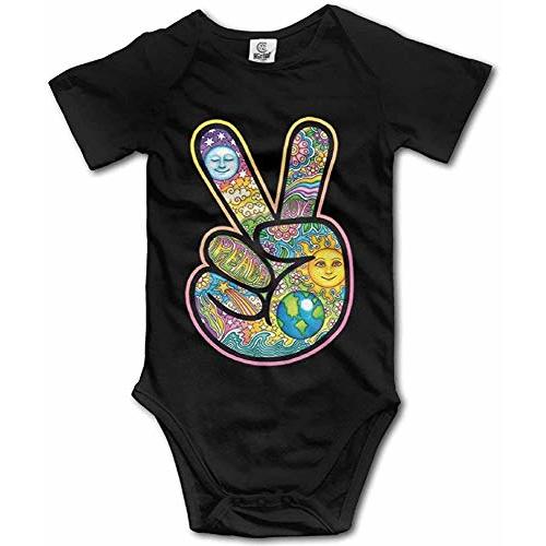 SiYooca V Peace Sign Victory Hand Unisex Baby Bodysuit Clothes Baby Clothes 6M Black