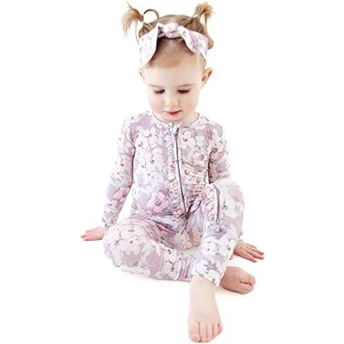 Convertible Footie Pajamas | Two-Way Zipper for Easy Diaper Changes | Tagless Pajamas | Soft, Durable Sleepwear