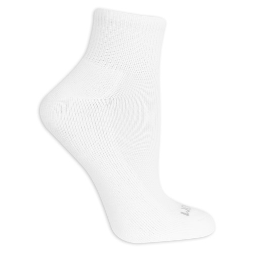 Fruit of the Loom Cushion Ankle Sport Socks for Women, White, Sizes 8-12 (10-Pack)