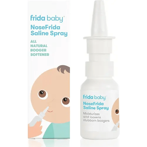 Frida Baby NoseFrida Saline Spray|Saline Nasal Spray to Soften Nasal Passages for Use Before NoseFrida The SnotSucker