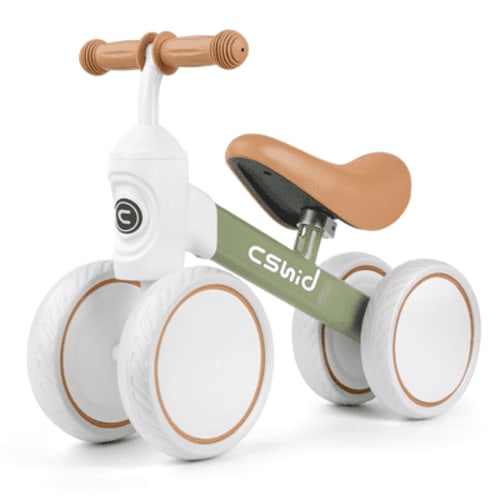 Baby Balance Bike for 1 Year Old Boys Girls, 12-24 Month Toddler Balance Bike with Adjustable Seat & Soft Seat, No Pedal 4 Silence Wheels Toddler First Bike, Kids First Birthday Toy Gift