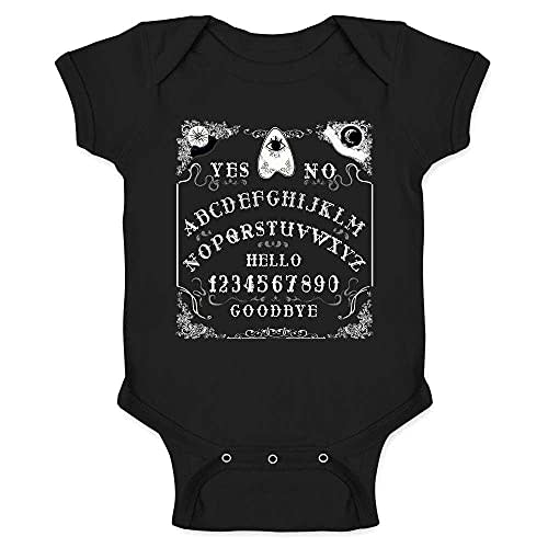 Pop Threads Ouija Board Seance Spirit Board Design Goth Gothic Infant Baby Boy Girl Bodysuit