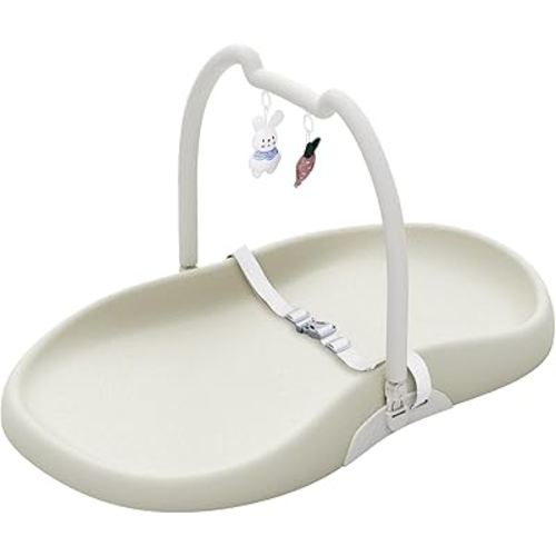 Baby Changing Pad, Waterproof, Easy to Clean Diaper Changing Mat, Portable Changing Pad on Table Topper for Changing Diaper and Dresser (Beige)