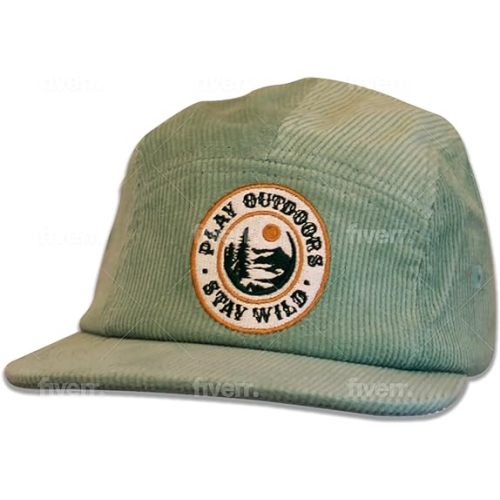Toddler 5 Panel Camper Hat | Hats for Kids - Girls & Boys 1-5 yrs | Adjustable, Cute & Unique Design caps | Premium Material Light Green