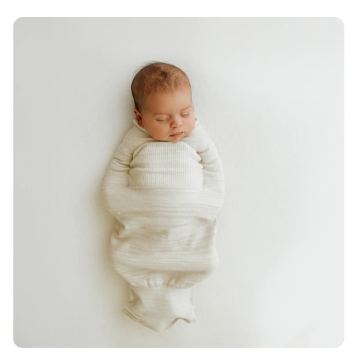 Bamboo Blend Beige Swaddle Sleep Sack – Swaddelini