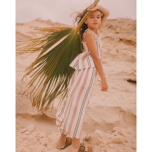 Wheat - Cardigan Kari Merino wool - Beige | Smallable