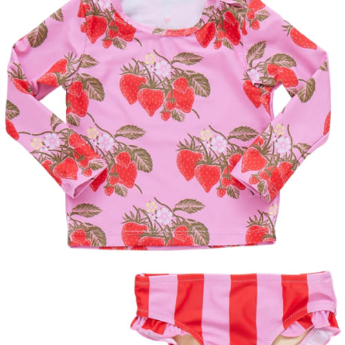 Baby Girls Set - Pink Wild Strawberries – Pink Chicken