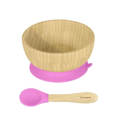 Octopod® Bamboo Baby Suction Bowl