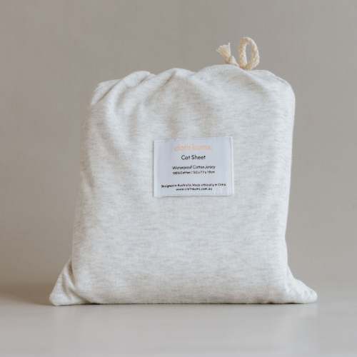 Cloth Bums Waterproof Cot Sheet - Grey Marle