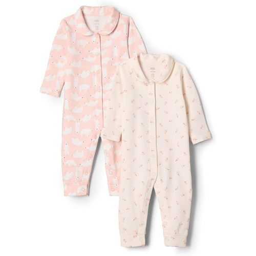 Amazon Essentials x Sofia Grainge Unisex Babies' Footless Sleepsuit, Pack of 2