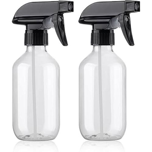 Teyssor Spray Bottles Water Spray Bottle 2 Packs- BPA Free -10 oz/300 ml Plastic Refillable Containers Fine Mist Small Spray Bottle with Adjustable Nozzle for Hair, Cooking, Cleaning