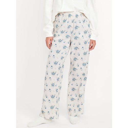 High-Waisted Poplin Pajama Pant