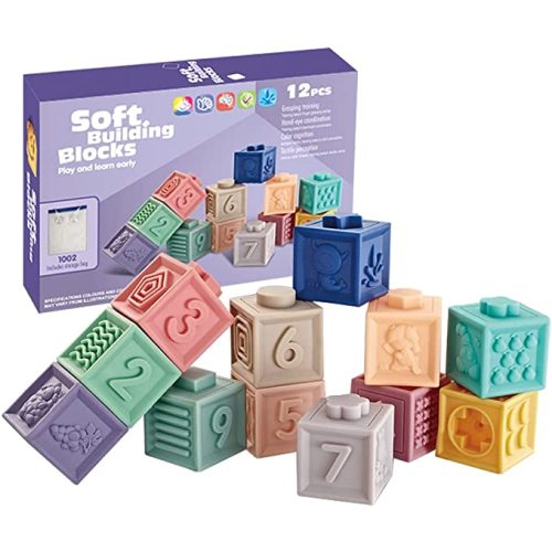 Playful Learning Soft Stacking Blocks for Baby | Montessori Sensory Infant Bath Toys | Engaging Education for Toddlers and Babies