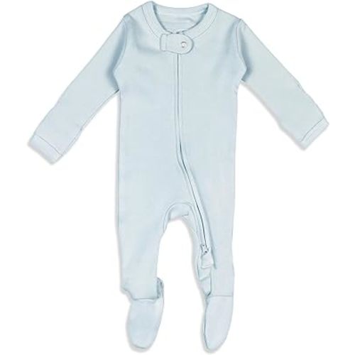 L'ovedbaby Unisex Baby Organic 2-way Zipper Footie