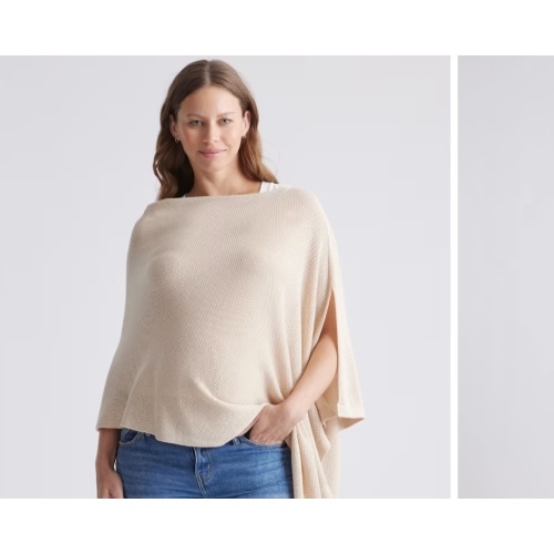 Lightweight Cotton Cashmere Nursing Shawl