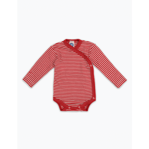 Baby Onesie in Red and White Stripe, 3-6 Months