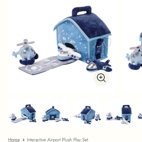 Interactive Airport Plush Play Set