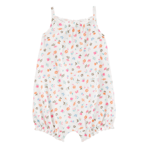 Baby Floral Cotton Romper (Multi Color 3m)