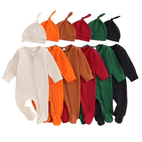 UNO Jumpsuit with Beanie - Hazel & Bo