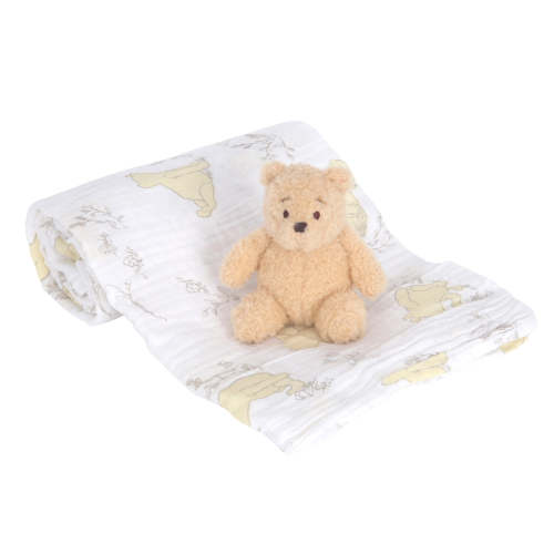 Disney Baby Winnie the Pooh Swaddle Blanket & Plush Toy Gift Set – Lambs & Ivy