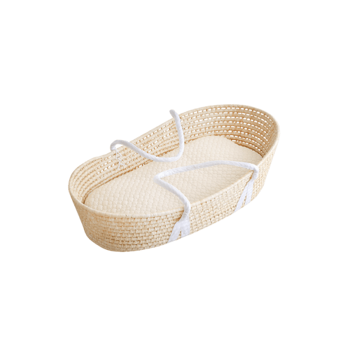 Moses basket + Baby Lounger Pillow (Ibul fabric with Moroccan design)