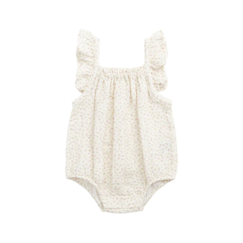 Organic Cotton Muslin Tiana Playsuit - Pippa Pink – Jamie Kay USA