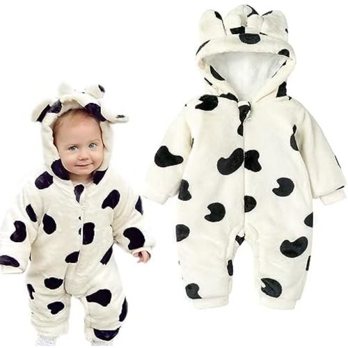 Simplee kids Baby Infant Boy Girl Winter Warm Snowsuit Outwear Newborn Hooded Footed Romper Jumpsuit for 0-18 Months
