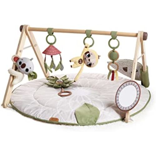 Tiny Love Boho Chic Gymini with Mirror and Detachable Toys, Wall Mount, Developmental Gym and Playmat for Babies, Newborns, and Infants