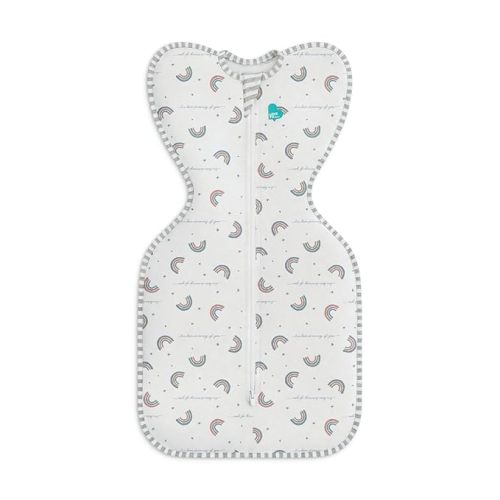 Love to Dream Swaddle UP, Baby Sleep Sack, Self-Soothing Swaddles for Newborns, Get Longer Sleep, Snug Fit Helps Calm Startle Reflex, New Born Essentials for Baby, 1.0 TOG, 8-13lb, Rainbow Dream