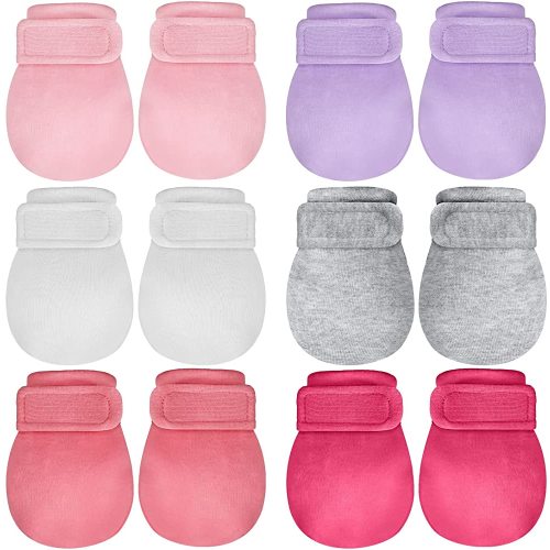 Adjustable Baby Mittens No Scratch Newborn Cotton Breathable Gloves Warm Baby Mitts for Boys Kids