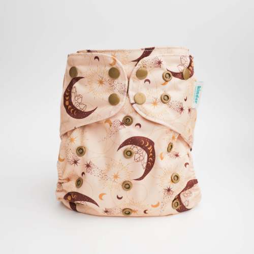 Space and Sky: Essentials Pocket Cloth Diaper with Athletic Wicking Jersey, Grows with your Baby