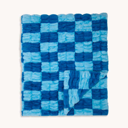 Blue Check Lola Original | Lola Blankets