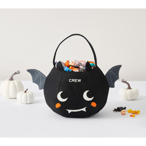 Glow-in-the-Dark Bat Felt Halloween Treat Bag