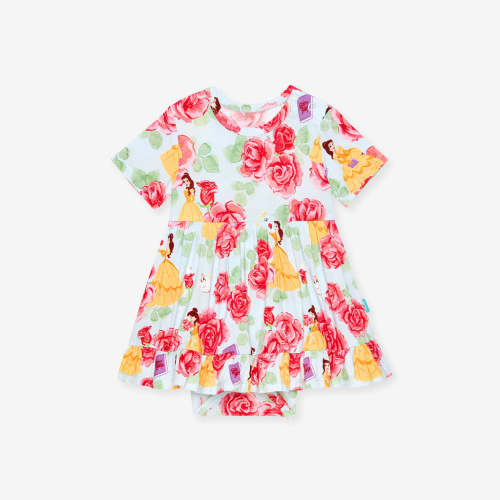 Disney Princess Belle Ruffled Twirl Bodysuit Dress