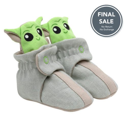 Unisex Star Wars™ Grogu™ Snap Booties in Beige | Robeez