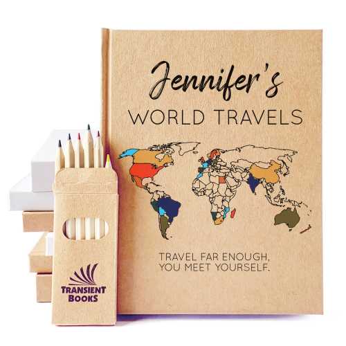 Custom World Travel Journal · Gap Year Plan Notebook · Fun Gift Book for Him, Kids, Niece, Nephew · Globetrotter Adventure Planner