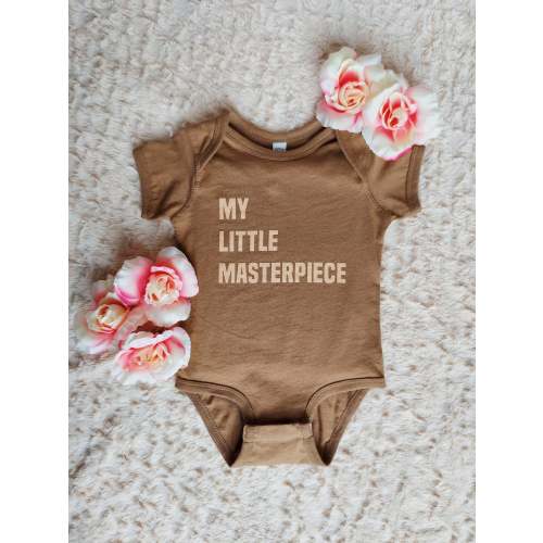 Little Masterpiece Baby Onesie / Brown