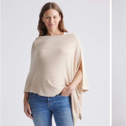 Lightweight Cotton Cashmere Nursing Shawl