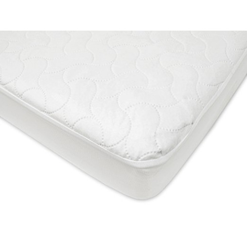 American Baby Company Waterproof Fitted Crib and Toddler Protective Mattress Pad Cover, White