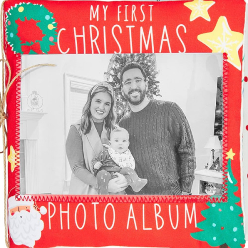 Mud Pie Kid's My First Christmas Photo Album