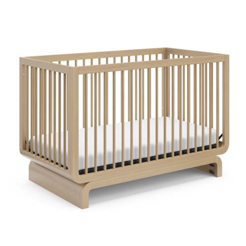 Storkcraft Santorini 5-in-1 Convertible Baby Crib, Driftwood