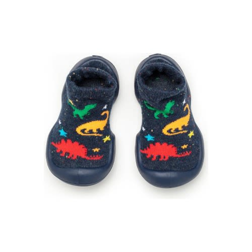 Toddler Boy Sock Shoes - Dinos, 5 W
