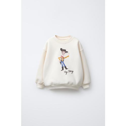 WOODY TOY STORY © DISNEY PIXAR EMBROIDERED SWEATSHIRT - Ecru | ZARA United States