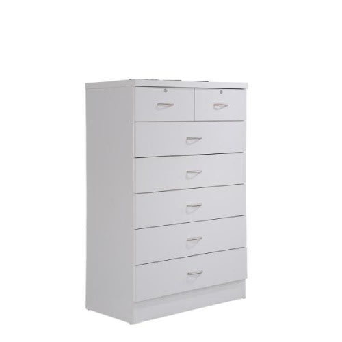 7-Drawer 48 in. H x 31.5 in. W x 18 in. D Chest of Drawer in White