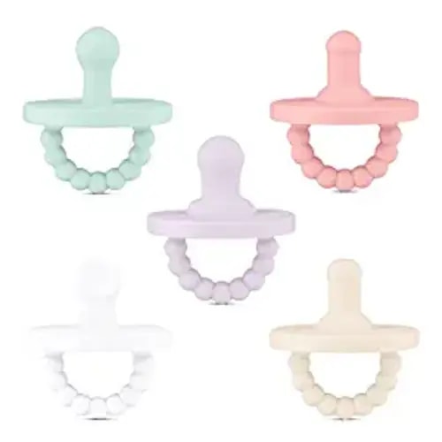 Ryan & Rose Cutie PAT Pacifier Teether (Starter Kit, Girl)